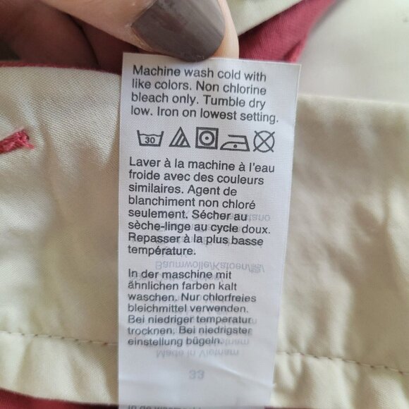 J Crew Shorts Mens 33 Red 9" Flat Front Golf Preppy Beach‎ Classic Style H5020 - Picture 7 of 12